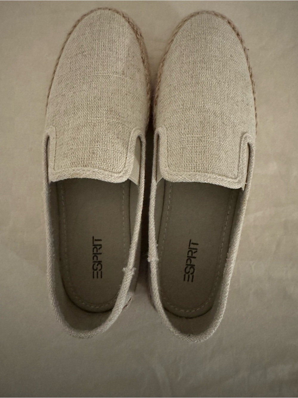 Women's Slip-On Espadrille Platform Shoes in Natural - Picture 2 of 2